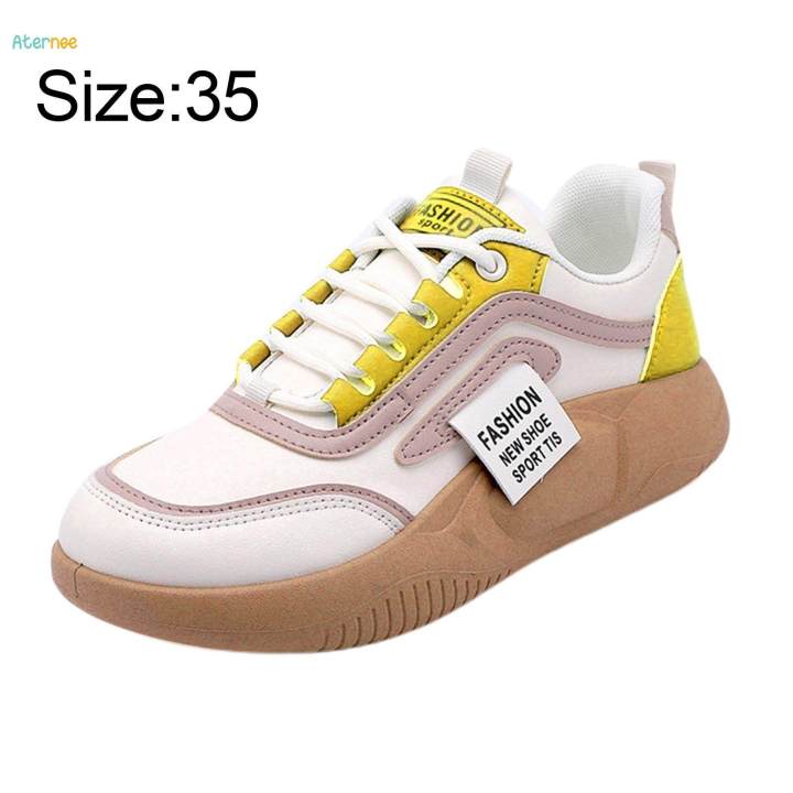 Thick%20Soled%20Women%20Casual%20Sneakers%20Anti%20Slip%20Fashion%20Waterproof%20Breathable%20Sports%20Shoes%20for%20Running%20Autumn%20Hiker%20Spring%20Skirt%20Female%20,%20Yellow%2035%20-%20Image%209