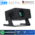 AUN Android Projector A32 Pro Portable Home Cinema LED Video Projector MINI Theater WIFI. 