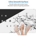 【7Rings Store】（NEW）Black and White Cherry Blossom Gaming Mouse Pad,Large Mouse Mat Desk Pad, Stitched Edges Mousepad, 31.5 x 11.8 Inch. 