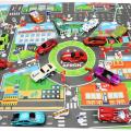 【The road to happiness Store】83*58CM Kids Toys City PARKING LOT Roadmap Map Model Toys Climbing Mats Version. 
