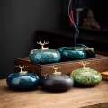Nordic living room decoration fawn ashtray ornaments creative ideas with cover home personality trend office ashtray glass.