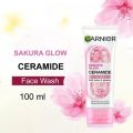 GARNIER SAKURA GLOW CERAMIDE FACE WASH - 100ML. 