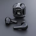 Ultrapods Max True Wireless Earbuds with Display Transparent Design, Bluetooth 5.3 Water Proof.