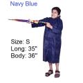 PVC - Polyester Raincoat For baby or Kids ( Boy or Girl )- Navy Blue.