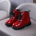 2020 Autumn Winter 1-6 Old Years Girls Boots Shoes Pu Leather Boys And Kids Casual Boots Rubber Sole Zipper Children's Boots. 