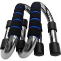 Combo Pack Of 2 Pieces Push Up Bar - Silver And Black - Achieve Comprehensive Solutions For A Holistic Fitness Journey.