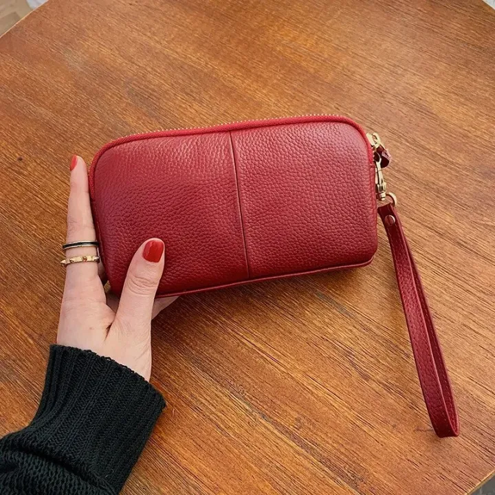 Genuine%20Leather%20Women's%20Handbag%202023%20New%20Zipper%20Fashion%20Trend%20Grab%20Bag%20Wholesale%20Top%20Layer%20Cowhide%20Simple%20Wallet%20Crossbody%20Bag%20-%20Image%205