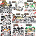 New WW2 Military Small Building Block Brick World War 2 Mini US Soviet Chinese Army Figures s Block Brick MOC Toy For Kids Superman.