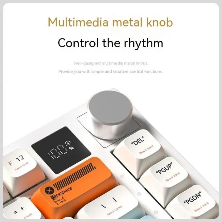 WEIKAV%20K75%20Wireless%20Mechanical%20Keyboard%20Power%20Display%20Screen%20Multifunctional%20Knob%20Three%20Mode%20Gaming%20Keyboard%2081%20Keys%20Gasket%20Mac%20-%20Image%203