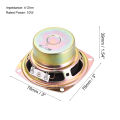 10W 4 Ohm 3 Inch 78x78x39mm full rang speaker with clear sound Speakers (2pcs). 