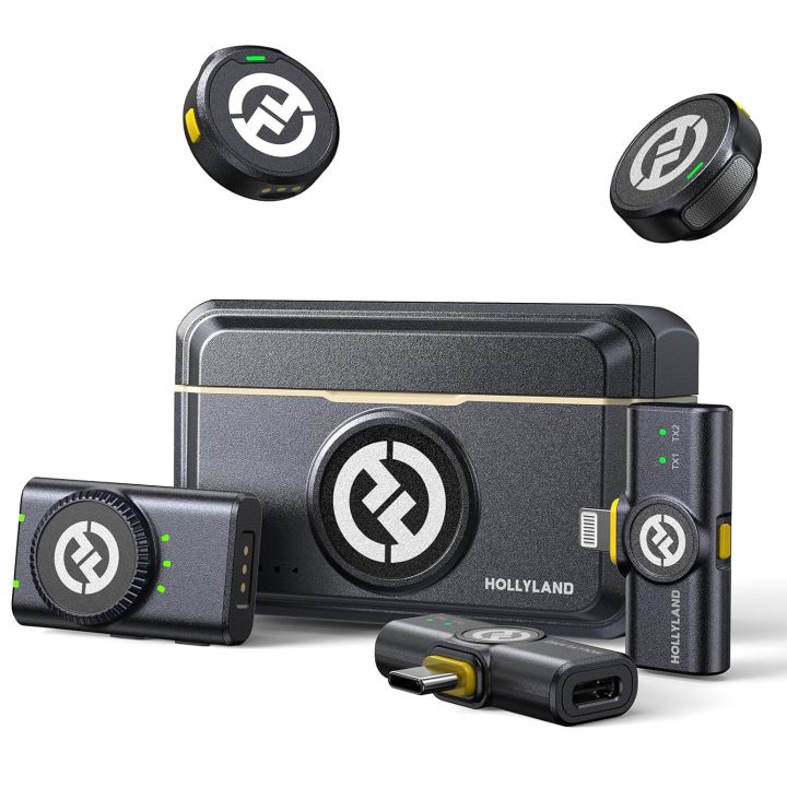 Hollyland LARK M2 Unparalleled Lightweight Wireless Lavalier Microphone Combo