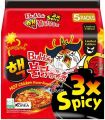 Samyang 3X Spicy Hot Chicken Ramen Flavour -140gm*5  (Pack of 1) (Imported) Instant Noodles Non-vegetarian  (5x 140 g). 