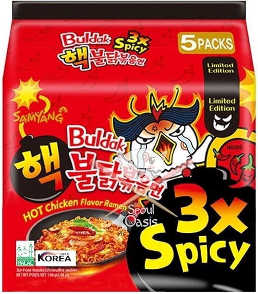 Samyang%203X%20Spicy%20Hot%20Chicken%20Ramen%20Flavour%20-140gm*5%20%20(Pack%20of%201)%20(Imported)%20Instant%20Noodles%20Non-vegetarian%20%20(5x%20140%20g)%20-%20Image%203