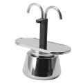 2 Cup Moka Pot, Double Head Mocha Coffee Pot for Home. 