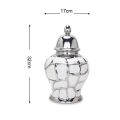Ceramic Luxury Electroplating General Jar European Flower Vase Crafts Ornaments Porch Soft Decoration Storage Jar Ginger Jar Amour zii. 