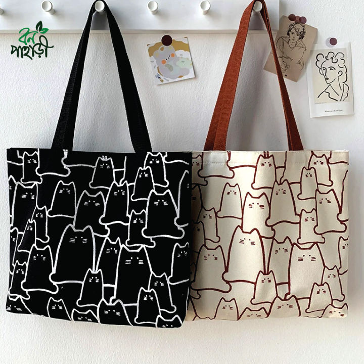 Trendy%20Top%20Handle%20Cute%20Panda%20Design%20White%20Color%20Tote%20Canvas%20Bag%20Shopping%20Bag%20/%20College%20/%20University%20Bag,%20Tote%20Bag,%20Canvas%20Bag%20with%20Zipper%20-%20Image%203