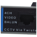 4X 4-Channel Video Balun BNC UTP CAT5 Transmitter for CCTV/ Surveillance Camera Trend. 