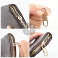 10 PCS Zipper Pull Replacement Double Opening Zipper Clip Theft Deterrent Multicolor Metal Detachable Metal Zipper Pulls Tab, 5 Colors.