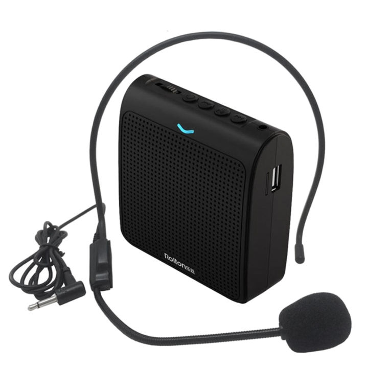 Portable%20Microphone%20Loud%20Speaker%20Mini%20Voice%20Amplifier%20with%20USB%20TF%20Card%20FM%20Radio%20for%20Teacher%20Tour%20Guide(White)%20-%20Image%202