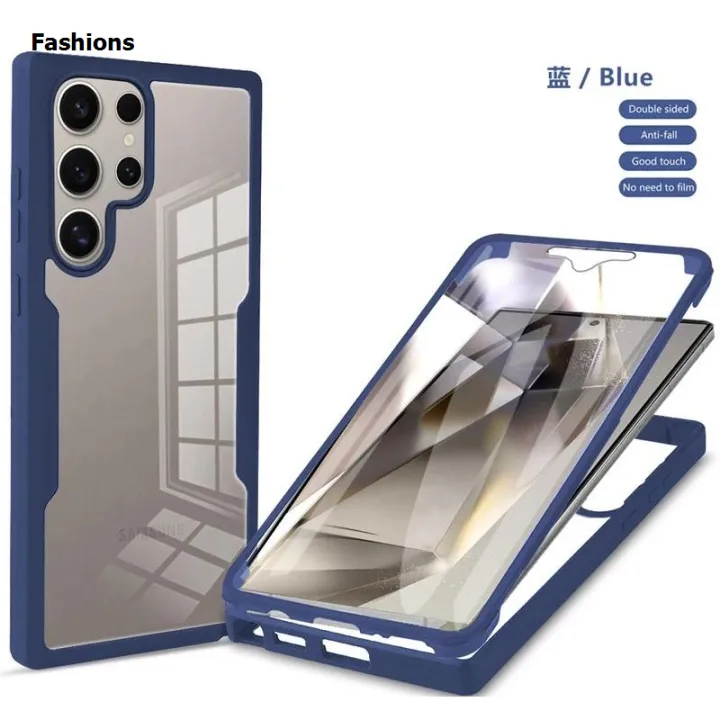 Fashions%20Phone%20case%20Samsung%20Galaxy%20S25%20Ultra%205G%20Sumsung%20S25%20Plus%20S%2025%20S25Ultra%20Transparent%20Protector%20with%20Mobile%20phone%20Film%20Cover%20Double%20Protect%20shield%20Full%20Cover%20Armor%20Cover%20cases%20-%20Image%203