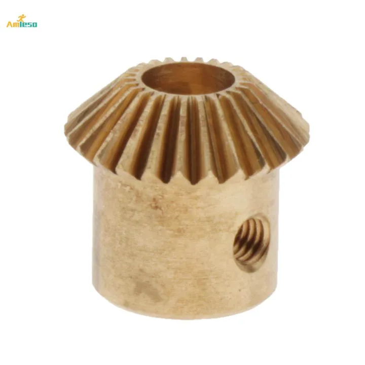5x0.5%20Modulus%20Brass%20Bevel%20Gear%2025%20Tooth%203%20to%205mm%20Diameter%20Hole%205mm%20Hole%20-%20Image%204