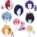 Ebingoo My Hero Academia Cosplay Wig Shinsou Hitoshi Ash Shoto Todoroki Denki Kaminari Cosplay Wig Heat Resistant Synthetic Wigs. 