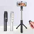 New XT02 70cm Stretchable Integrated Multi-function Selfie Stick Tripod Light Smartphone Support Mobile Phone Stand 360 Degree - Selfie Stick. 