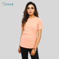 LOCALE T-shirt for Women -  Peach. 