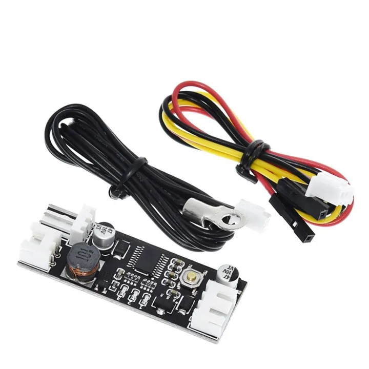 Single 12V 0.8A DC PWM 2-3 Wire Fan Temperature Control Speed Controller Chassis Computer Noise Reduction Module NTC B 50K 3950