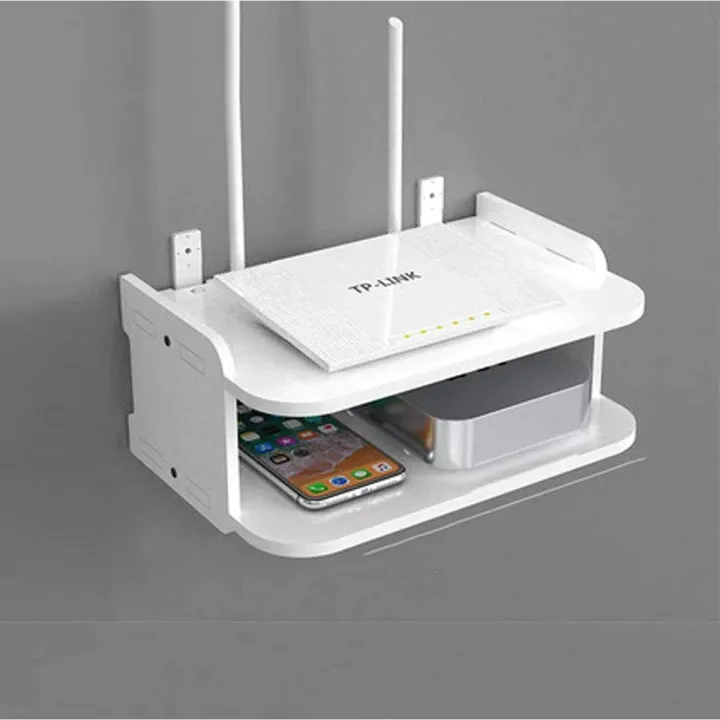 Shelf Router Spaces Router storage box WiFi Router Shelf - Router Stand | Daraz.com.bd