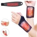 Self Heating Wrist Band Magnetic Therapy Support Brace Wrap Heated Hand Warmer Compression Pain Relief Wristband Sanitizer Belt. 