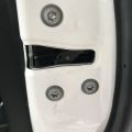 12Pcs New Trim Stickers Practical Cover Car Interior Anti-Rust Cap Door Lock Screw Protector,Black. 