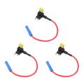 3X 2-Insert Blade Fuse Adapter Voltage Tap for Automotive Fuses ATT Mini Low Profile. 