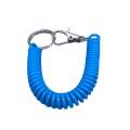Plastic rope keychain extendable anti loss rope spring pendant chain. 