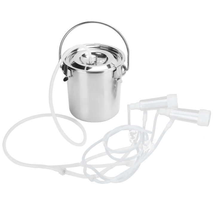 3L Electric Milking Machine Kit Portable Impulse Adjustable Pasture Device for Ewe Goat 100‑240VUK Plug