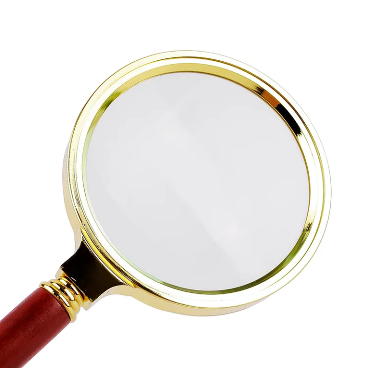 90mm%20Wood%20Handle%20Magnifier%20Zoom%20Magnifying%20Glass%20Lens%20-%20Image%202