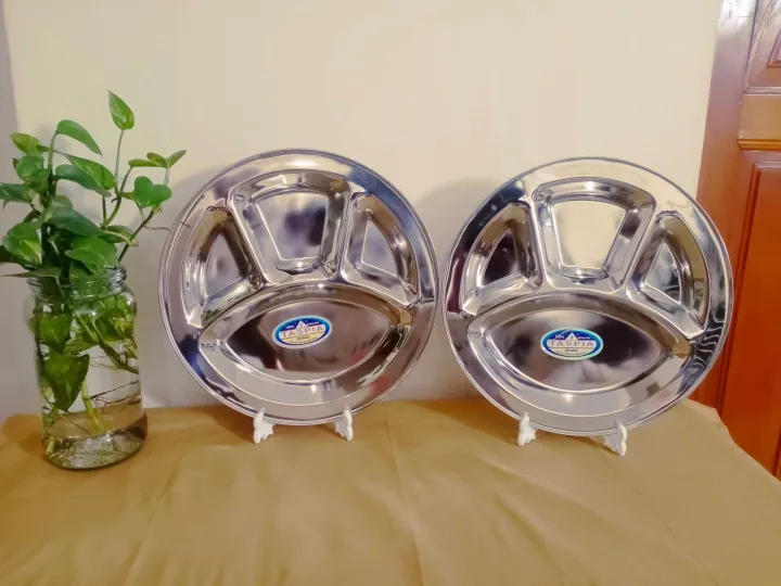 4%20SECTION%206%20Pcs%2013%20Inch%20Large%20Size%20PLATE%20Stainless%20Steel%20Divided%20Plate%20.%20heavy%20Quality%20Stainless%20Steel%20Plate%20Set.%20-%20Image%206