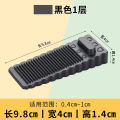1 Pcs Heavy Duty PVC Rubber Wedge Door Stopper- Safety Door - Non-Slip Windproof Finger Protector for Home and Office - Large/Medium (70x28x19mm/95x38x28mm).
