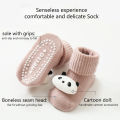 GC Infant Babies Anti-slip Floor Socks Newborn Cotton Cartoon Doll Warm Socks For 0-3 Years Old Boys Girls. 