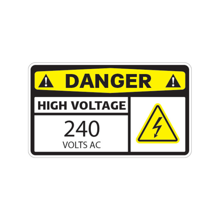 S62328#%20Danger%20High%20Voltage%20220-240%20Volts%20Ac%20Car%20Sticker%20Waterproof%20Vinyl%20Decal%20Car%20Accessories%20Decor%20Pegatinas%20Para%20Coche%20-%20Image%205