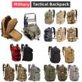 Military Tactical Backpack Waterproof Camping Bag 600d Oxford Sports Backpack Man Large Capacity Molle Trekking Army Backpack. 