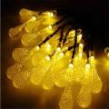 Icicle Snow Fall LED Meteor Falling Star Rain Drop Xmas String Fairy Light Bulb (Warm White).