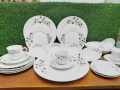 32 Pcs Dinner Set Paragon Ceramic.With 6x Dinner Plate, 6x Breakfast Plate, 6x Cup, 6x Saucer, 6x Sweet Bowl, 1x Curry Bowl, 1x Rice Dish.. 