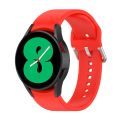 (New) for Samsung Galaxy Watch 5 44mm official silicone silver round buckle watch band.
