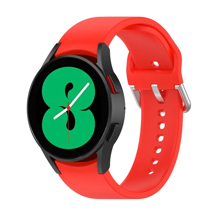 (New)%20for%20Samsung%20Galaxy%20Watch%205%2044mm%20official%20silicone%20silver%20round%20buckle%20watch%20band%20-%20Image%208