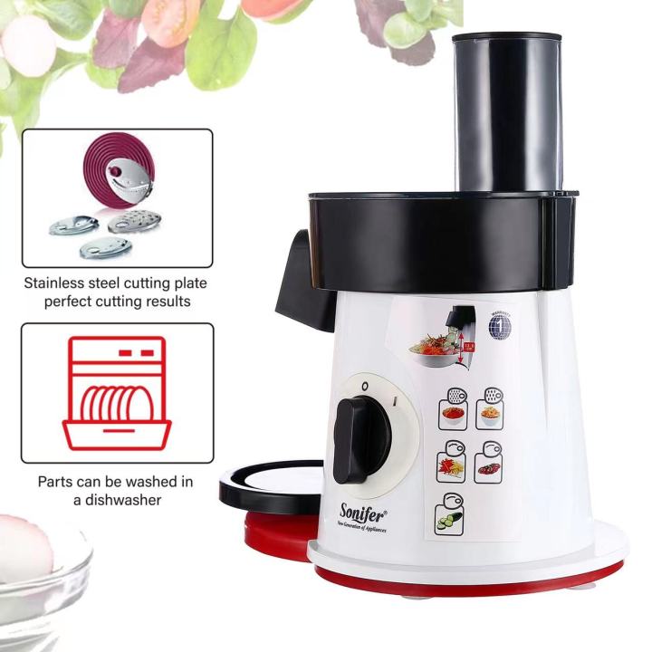 Sonifer%20SF-5505%20home%20use%20220V%20multifunction%20slicing%20shredding%20disc%20electric%20vegetable%20shredder%20salad%20maker%20kitchen%20-%20Image%202