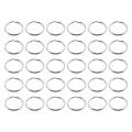 60 Pcs 20mm Outside Dia Universal Split Key Rings Keychain Holders.
