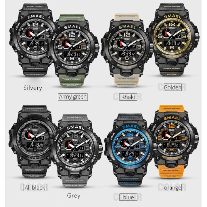 Smael%201545%20Men's%20Watch%20Dual%20Time%20Analog%20Digital%20Quartz%20Waterproof%2050M%20-%20Image%203