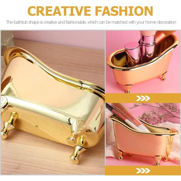 Bathtub%20Soap%20Dish,%20Plastic%20Soap%20Holder%20Tray%20Mini%20Bathtub%20Desktop%20Organizer%20for%20Makeup,%20Cosmetics,%20Bathroom%20Accessories%20Miniature%20Tub%20Decorations%20-%20Image%204