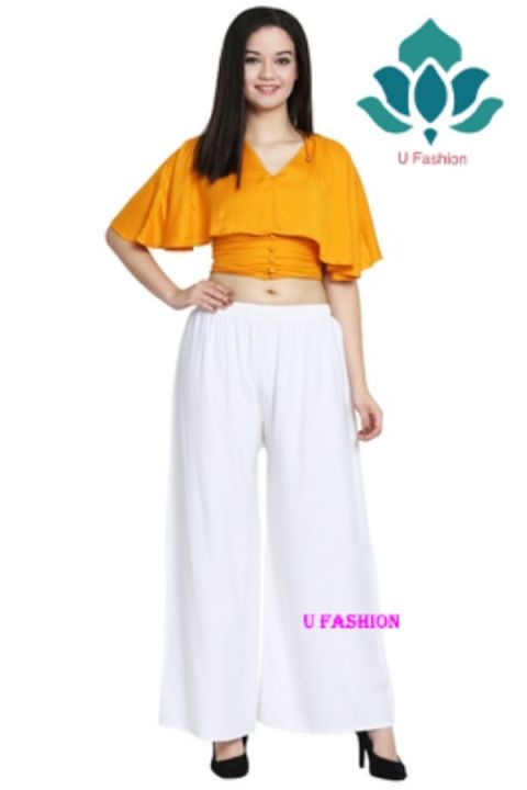 Women Plazzo Pants Summer Loose Casual Wear Plazo